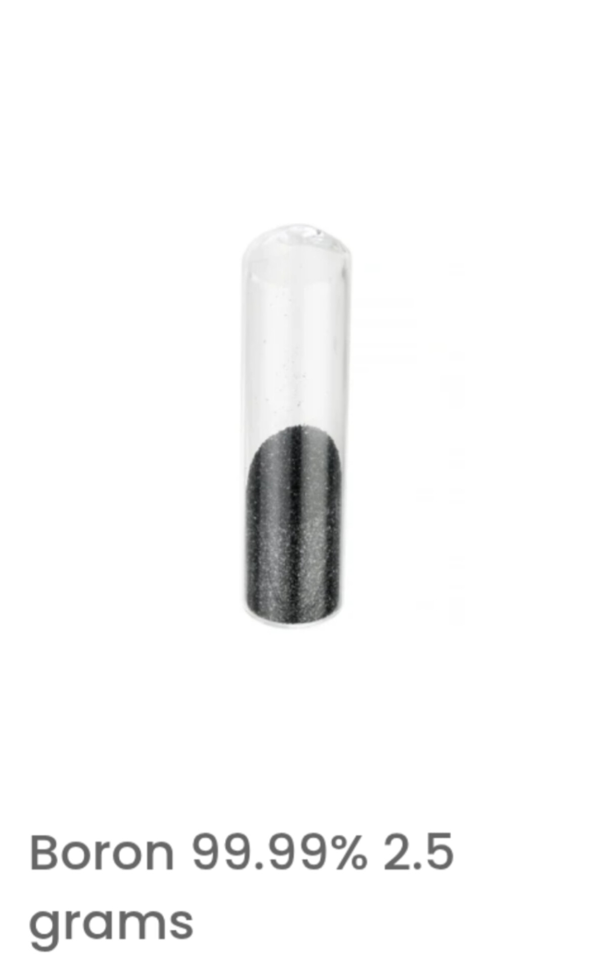 boron 99.99% 2.5 grams boron 99.99% 2.5 grams