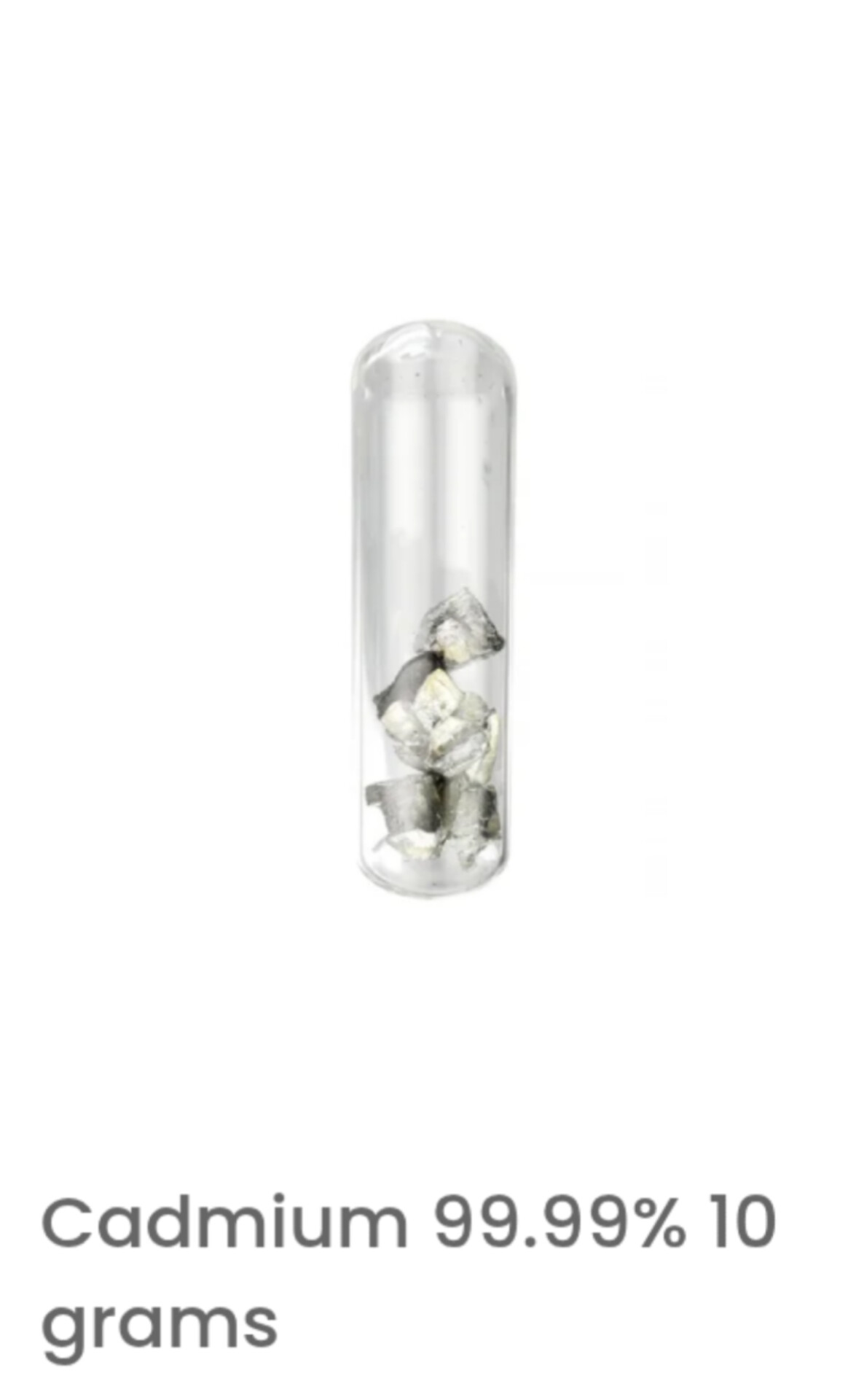 cadmium 99.99% 10 grams cadmium 99.99% 10 grams