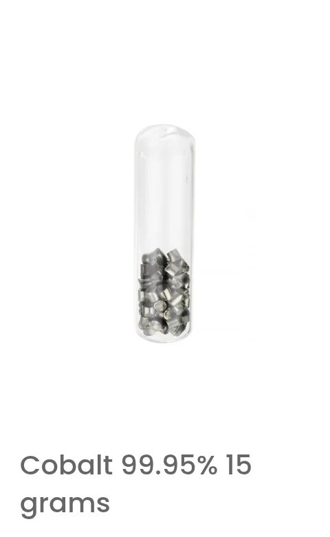 cobalt 99.95% 15 grams cobalt 99.95% 15 grams
