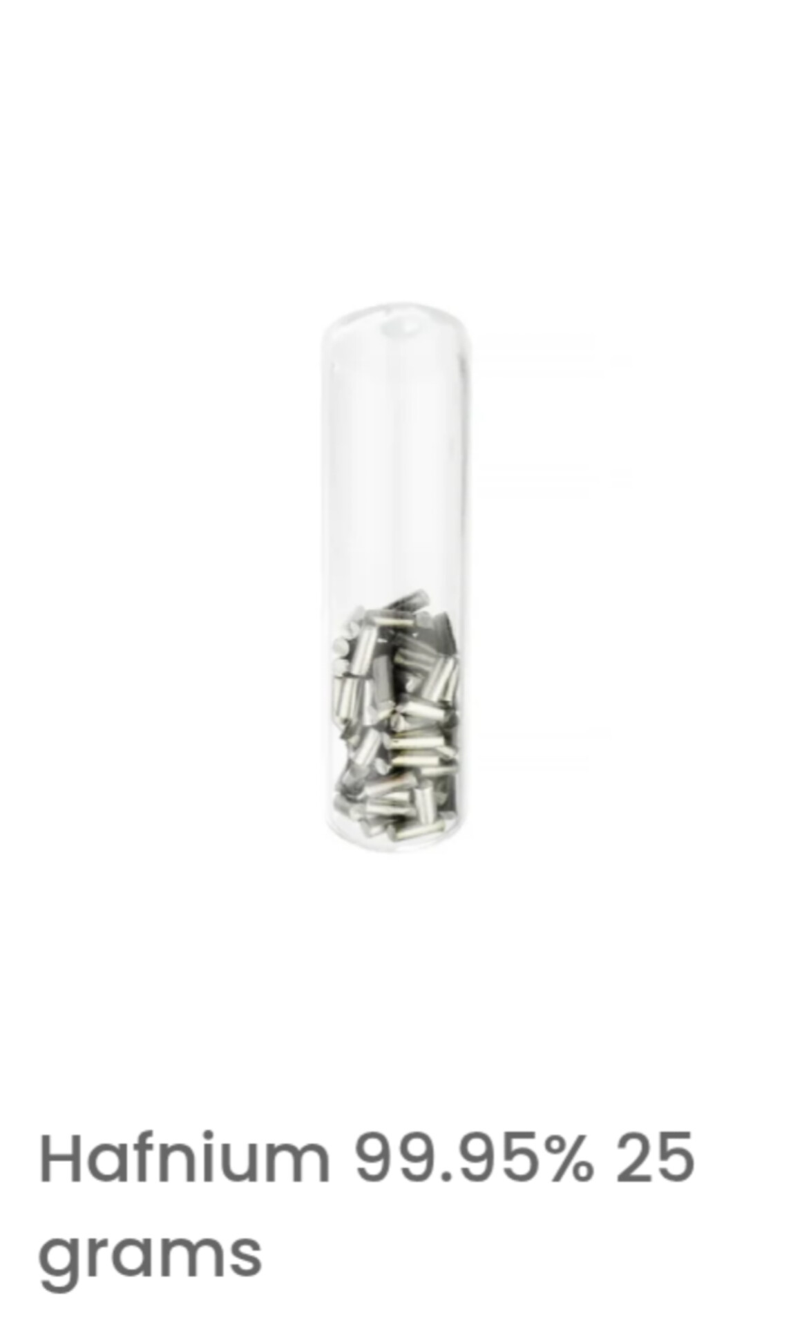 hafnium 99.95% 25 grams hafnium 99.95% 25 grams